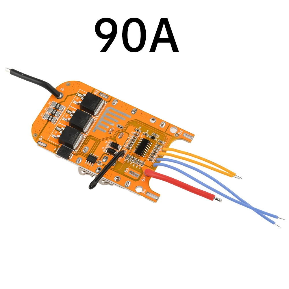Papan Perlindungan Baterai Lithium 5S 21V 90A PCB 18650 Papan Perlindungan Pengisian Daya Baterai untuk Aksesori Alat Listrik