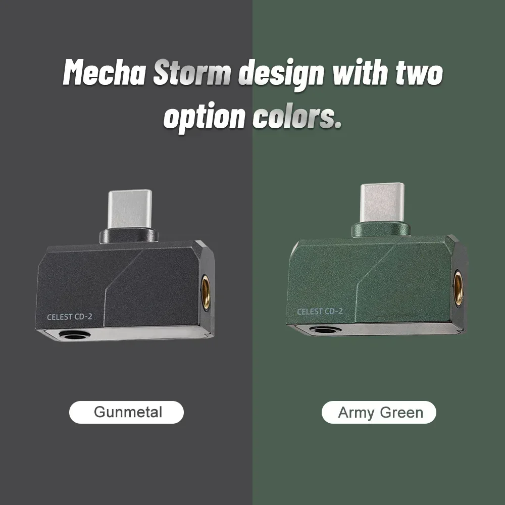 Kinera Celest CD-2 المحمولة HIFI مضخم ضوت سماعات الأذن الصوت DAC Amp 32bit/384 كيلو هرتز Type-c إلى 3.5 + 4.4 مللي متر لنظام أندرويد IOS Mac