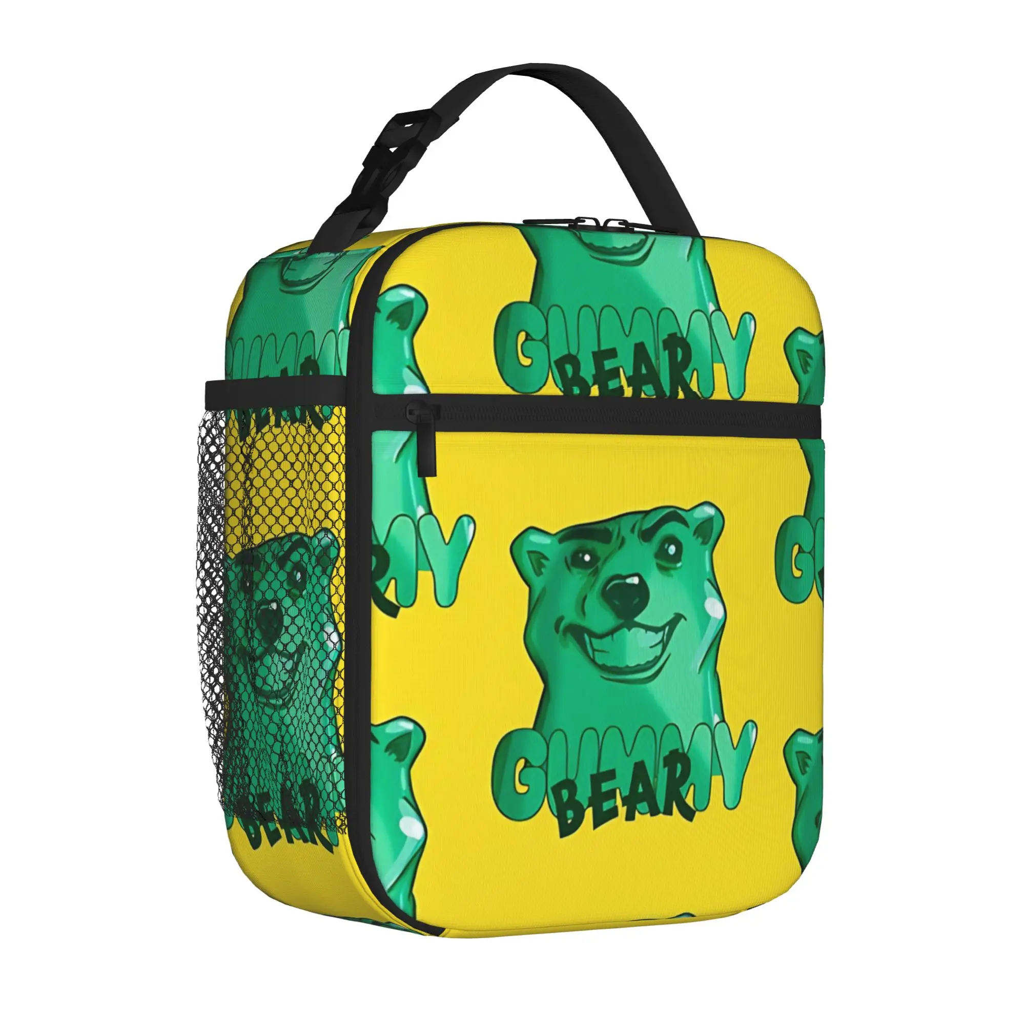1 Piece For Students Food Container Jelly Bear Portable Pocket Gummy Bear Zipper Closure Aluminum Foil Food Pouch For Travel