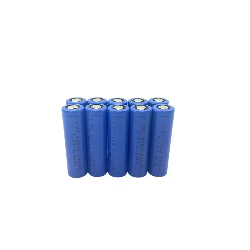 14500 3.7V 800mAh Rechargeable Lithium Battery AA Suitable for Remote Control Mouse Clock Flashlight Shaver DVD MP3 Toys