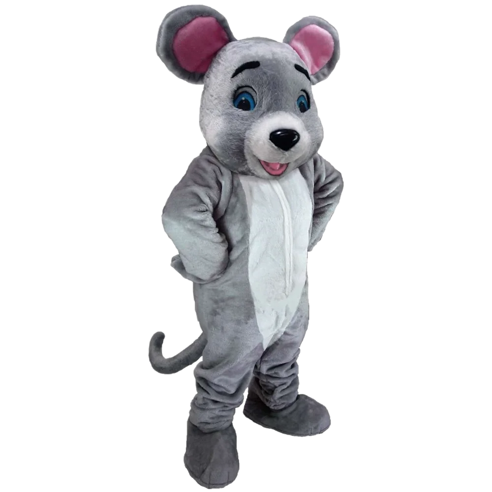 Happy Mouse Mascot Costume Adult Size Cartoon Mouse Rat Mascotte Mascota Carnival Fancy Dress SW1519