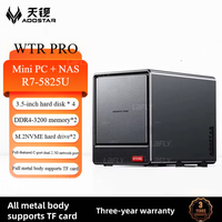 AOOSTAR 2025 WTR PRO Mini PC + Nas Host Intel N150/AMD 5825U Desktop Computer AMD5825U Home