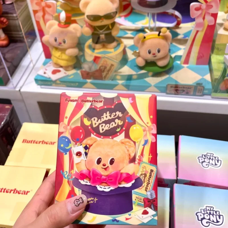 

Горячая новинка: Оригинальная коллекционная фигурка Funism Butter Bear из серии Top Team — загадочная коробка-сюрприз, милый кукольный сувенир для декора комнаты, кавайный подарок на день рождения