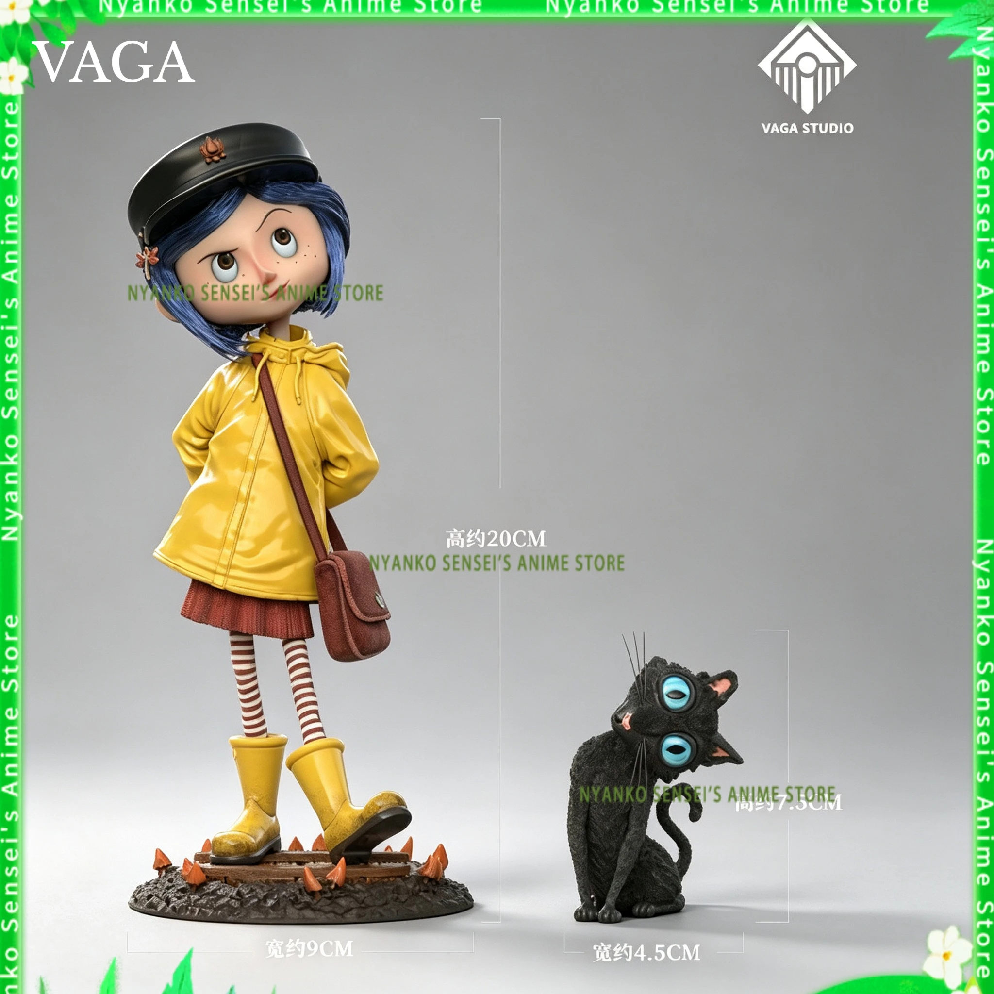 En Stock VAGA Studio Coraline Cartoon 20cm Q Ver. Figura Coleccionable GK, Modelo de Anime, Juguete de Moda, Muñeco de Escritorio, Regalo