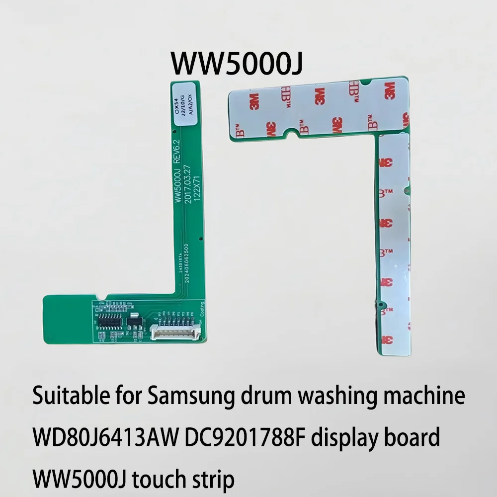 Suitable for Samsung Drum Washing Machine WD80J6413AW DC9201788F Display Board WW5000J Touch Strip Circuit Board