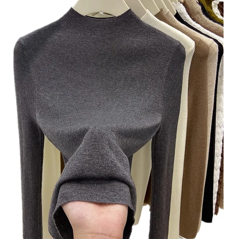AOSSVIAO Autumn Winter 2026 Women New Turtleneck Sweater Female Slim Fit Warm Pullovers Ladies Solid Color Soft Knitted Tops image 5