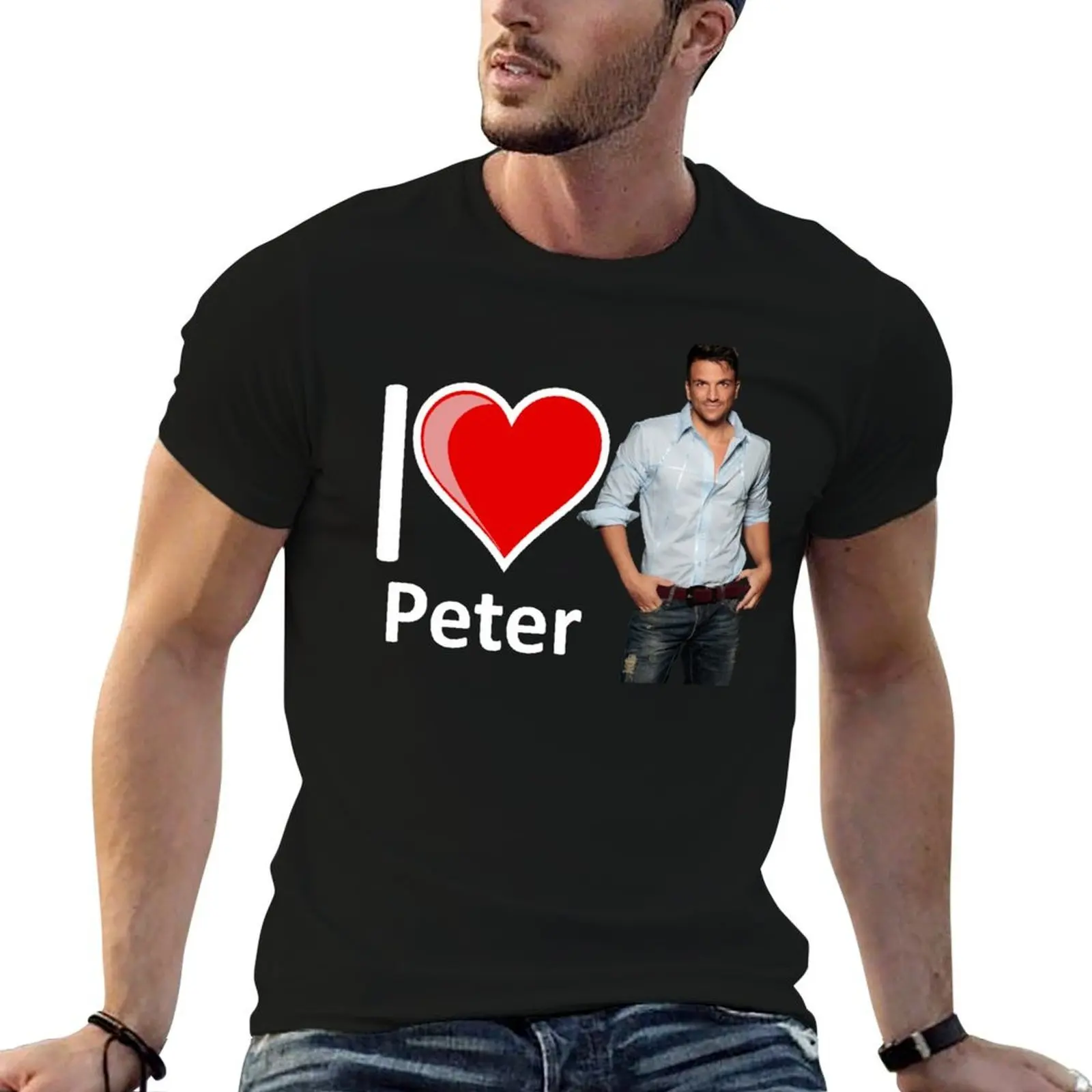 

Футболка I Love Peter Andre, мужская футболка, летние мужские футболки, хлопковая футболка