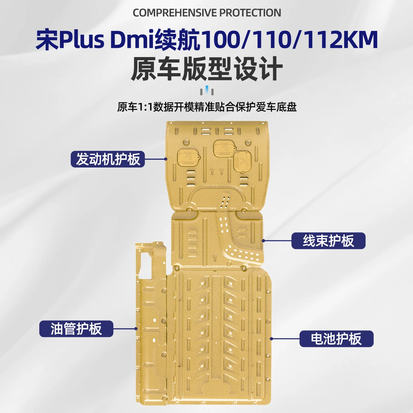 Applicabile al guardia del telaio BYD Song Plus dmi del 2025 Protezione della batteria Song ProEV Protezione inferiore del motore originale