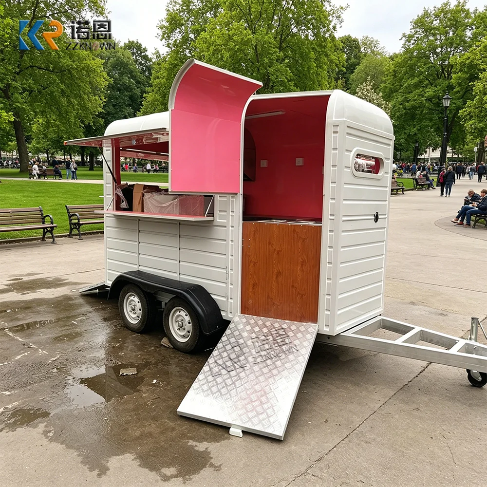 

Concession Food Truck Fully Equipped Street Catering Trailer Custom Mobile BBQ Pizza Taco Food Trailer With Full Kitchen