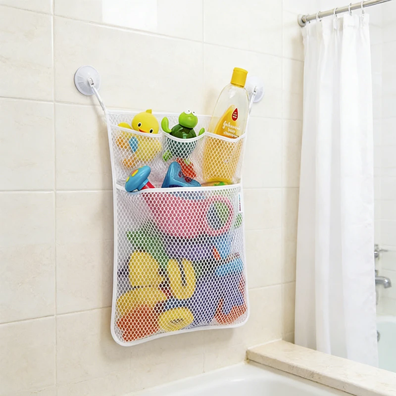 Children's Toy Storage Hanging Bag Baby Boys Girls Bath Time Toy Tidy Mesh Storage Bags Home Bathroom Organiser Net