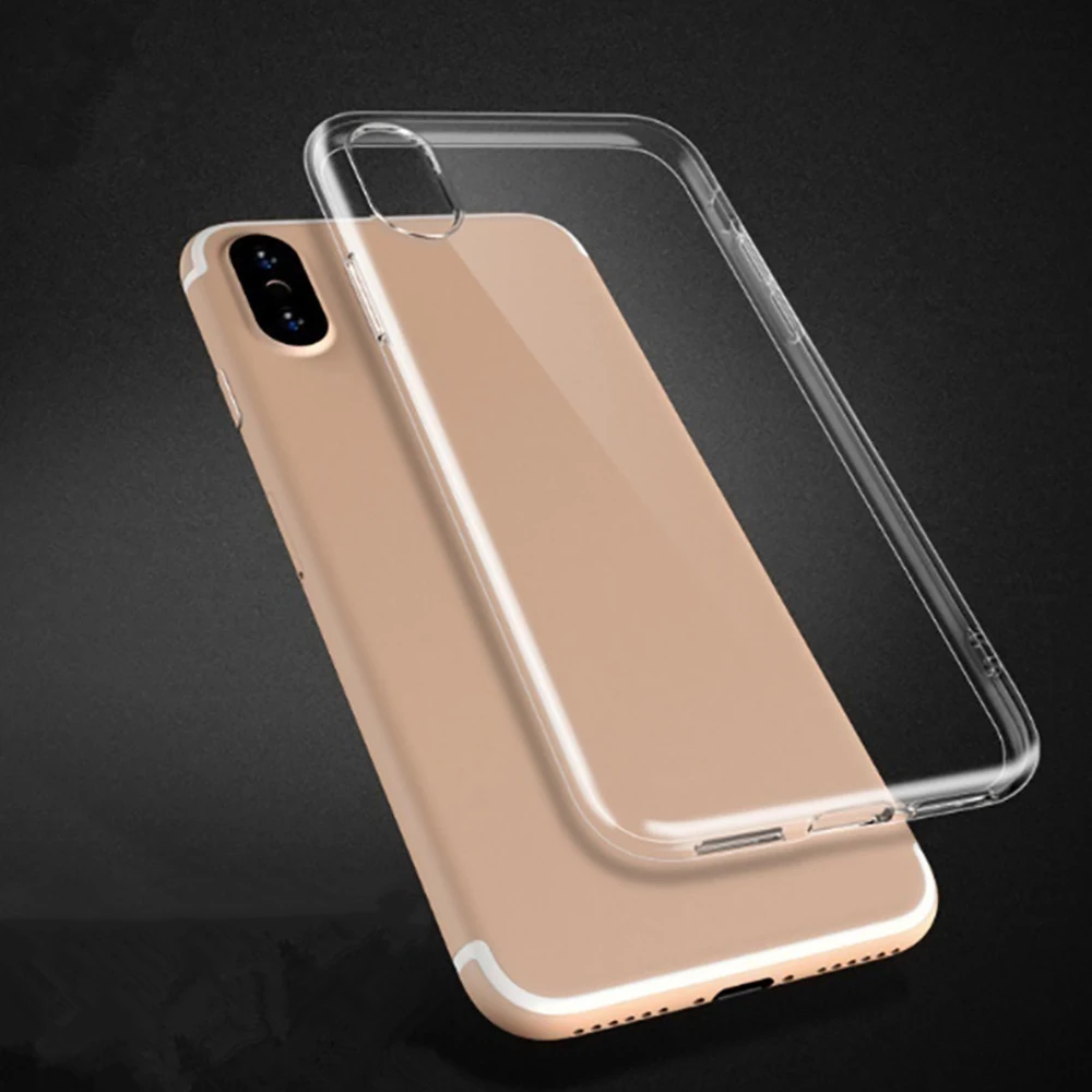 Funda de teléfono transparente para iPhone 6 Plus, carcasa trasera transparente de silicona TPU suave para iPhone 6S Plus
