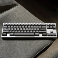 Fullset Error 404 Theme Keycaps Dye Sublimation Cherry Profile PBT Mechanical Keyboard Key Caps Grey DIY