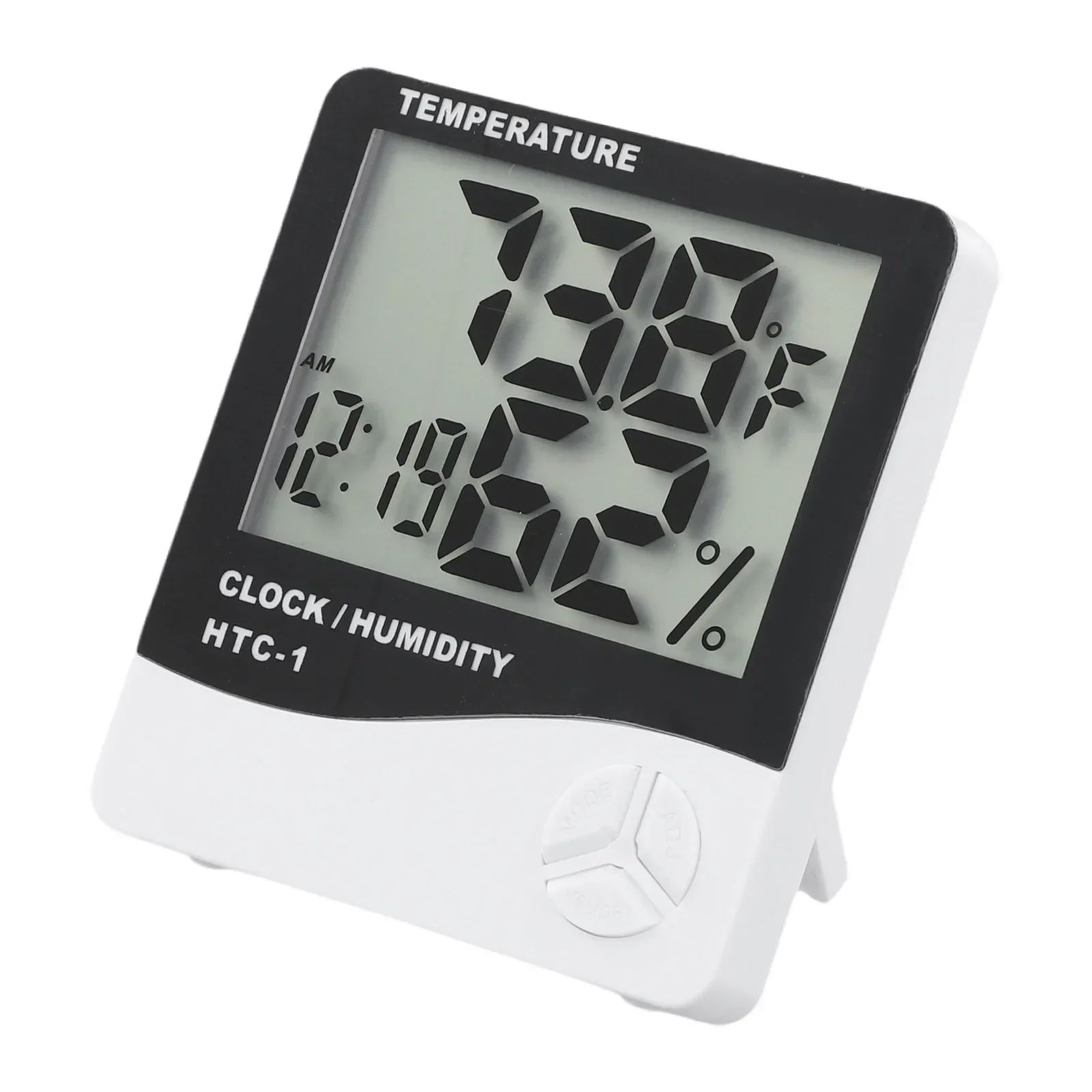 HTC-1 Digital LCD Thermometer Humidity Meter Indoor =Home =Temperature =Hygrometer Weather Station Alarm Clock