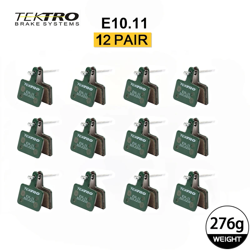 TEKTRO E10.11 MTB/Straßen-Scheibenbremsbeläge, Kunstharz-Metall, 2 mm, universell, kompatibel mit Shimano M355/M395/495 und Tektro HD-M520/E350