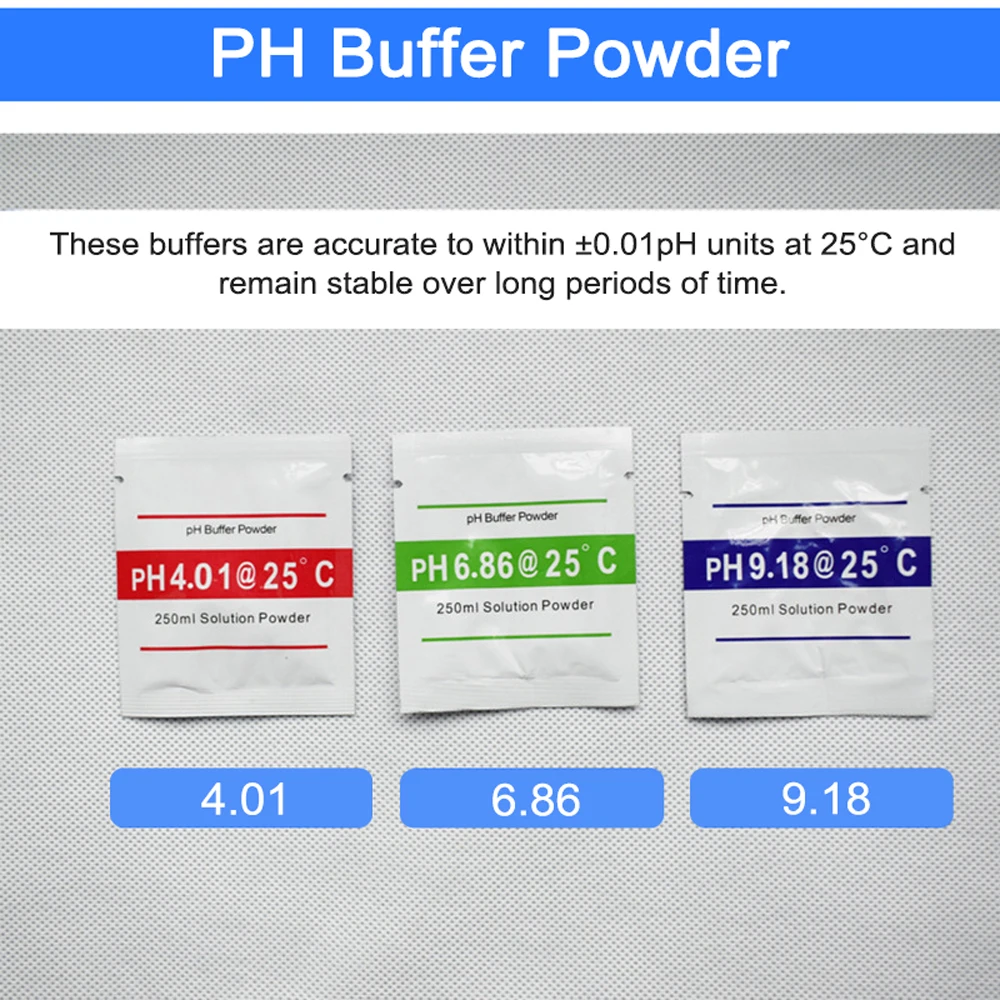 PH Meter Calibration Point 3 Type PH Buffer Powder Set Measure Calibration Solution Powder For PH Test Meter