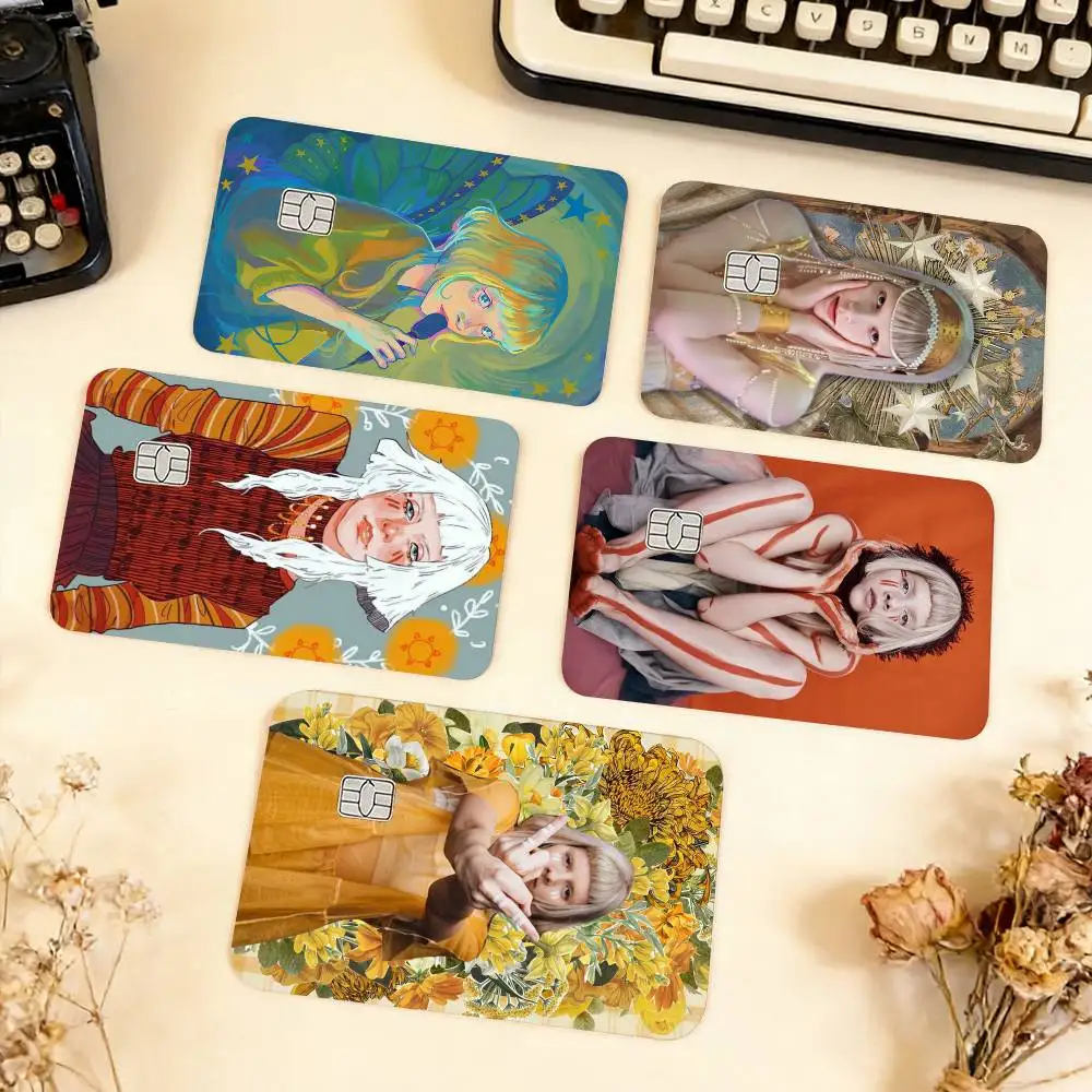 

Aurora Aksnes Singer Waterproof Film Skin Cover Credit Card Stickers Debit Front Bank Bus Pass