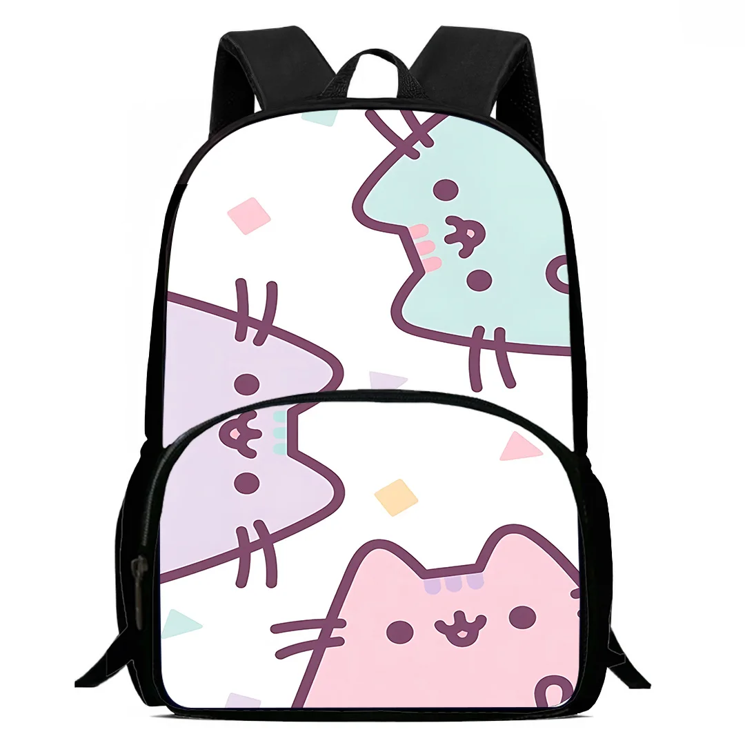 Kids Cute Pusheens cats Backpacks Boys and Girls Student Birthday Gift Child School Bags Large Capacity Camping Durable Rucksack