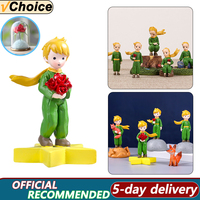 Creative Little Prince Rose Small Fox Modern Home Desk Small Ornaments Children's Birthday Christmas Gift Ornaments Decoration