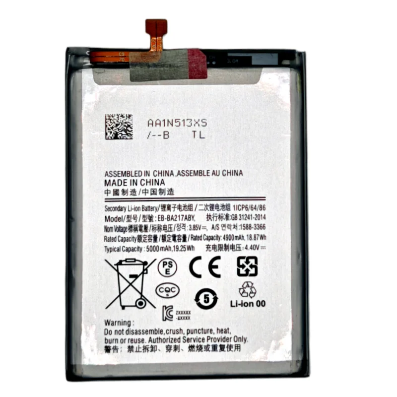 

2026 Years 100% Original New 5000mAh EB-BA217ABY Phone Battery For Samsung Galaxy A21s SM-A217F / A12 SM-A125F Batteria+Tools