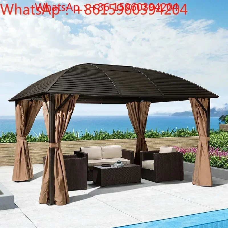 

Courtyard pavilion outdoor villa New Chinese Arbor Garden four-corner pavilion outdoor sunshade outdoor pavilion tent shed