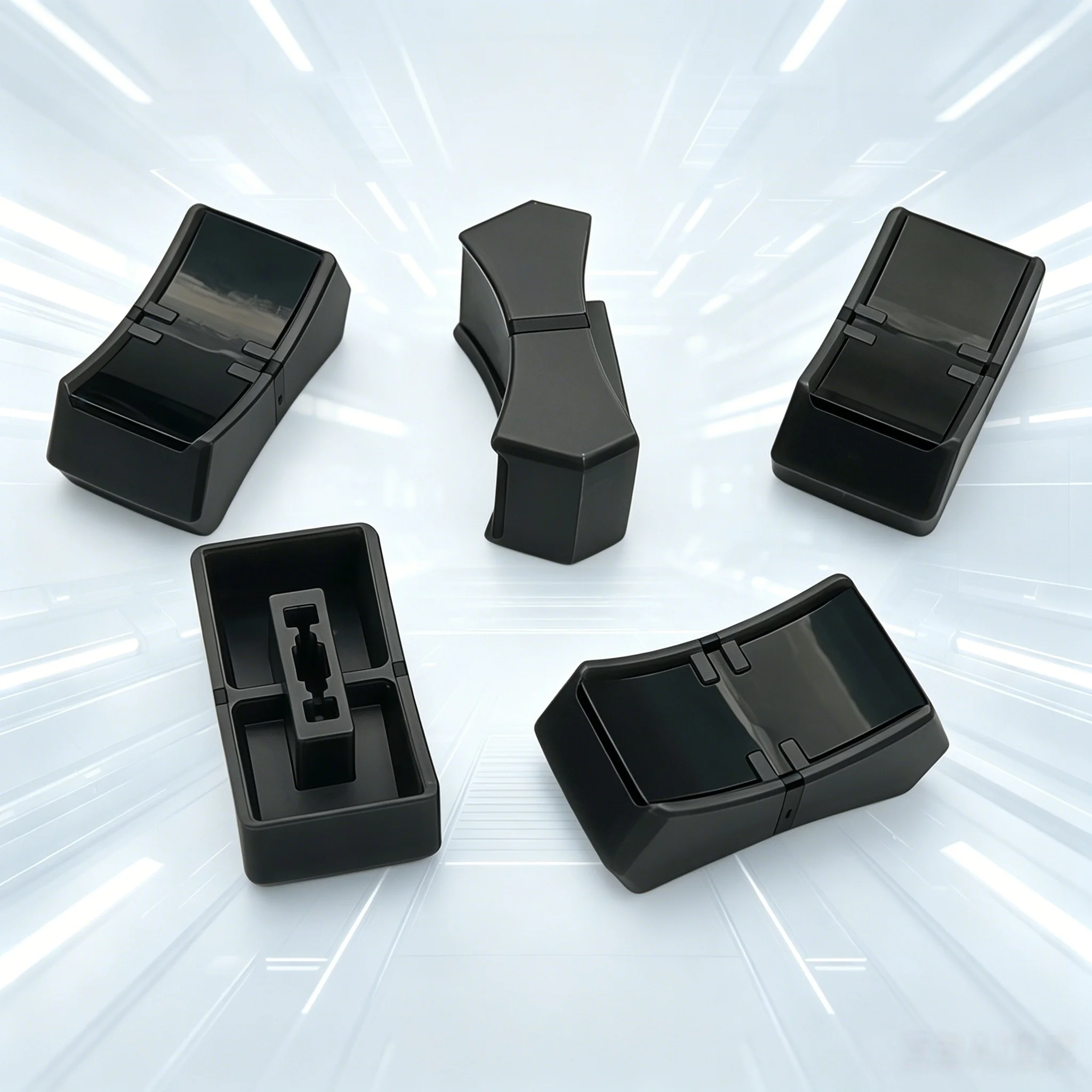 10pcs 24x12x9mm Plastic Pusher Button Caps Straight Slide Potentiometer for Sound Console Panel Volume Control 2x4mm Inner Hole