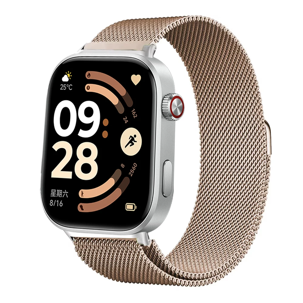 Milanese Loop Band For Redmi watch 4 5 6 Smartwatch Bracelet Xiaomi Mi band 8 9pro Wristband Replacement Metal Strap Accessories