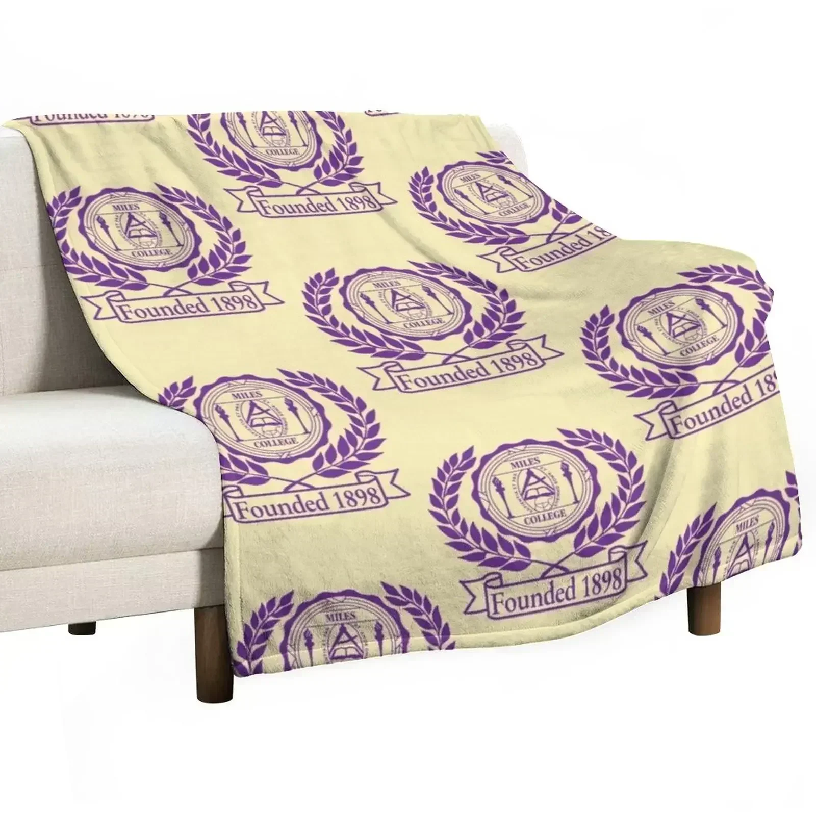 

Miles College Throw Blanket Warm Cozy Throw Blanket for Living Room Couch