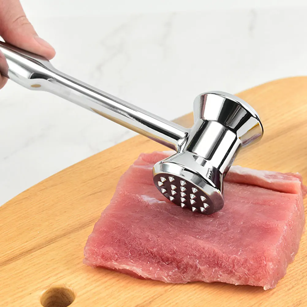 

Meat Hammer Tenderizer Mallet for Cooking Pounder Metal Kitchen Tool Zinc Alloy Meat Masher Tool Mallet for Pounding Chicken