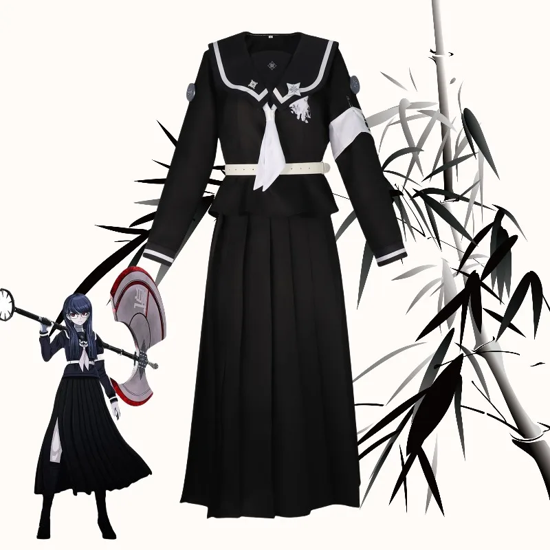 

Game Shizuhara Cosplay Hiruko Costume Sailor Clothing School Uniform Top Skirt JK with Accessories Role Play Outfit Theme Party