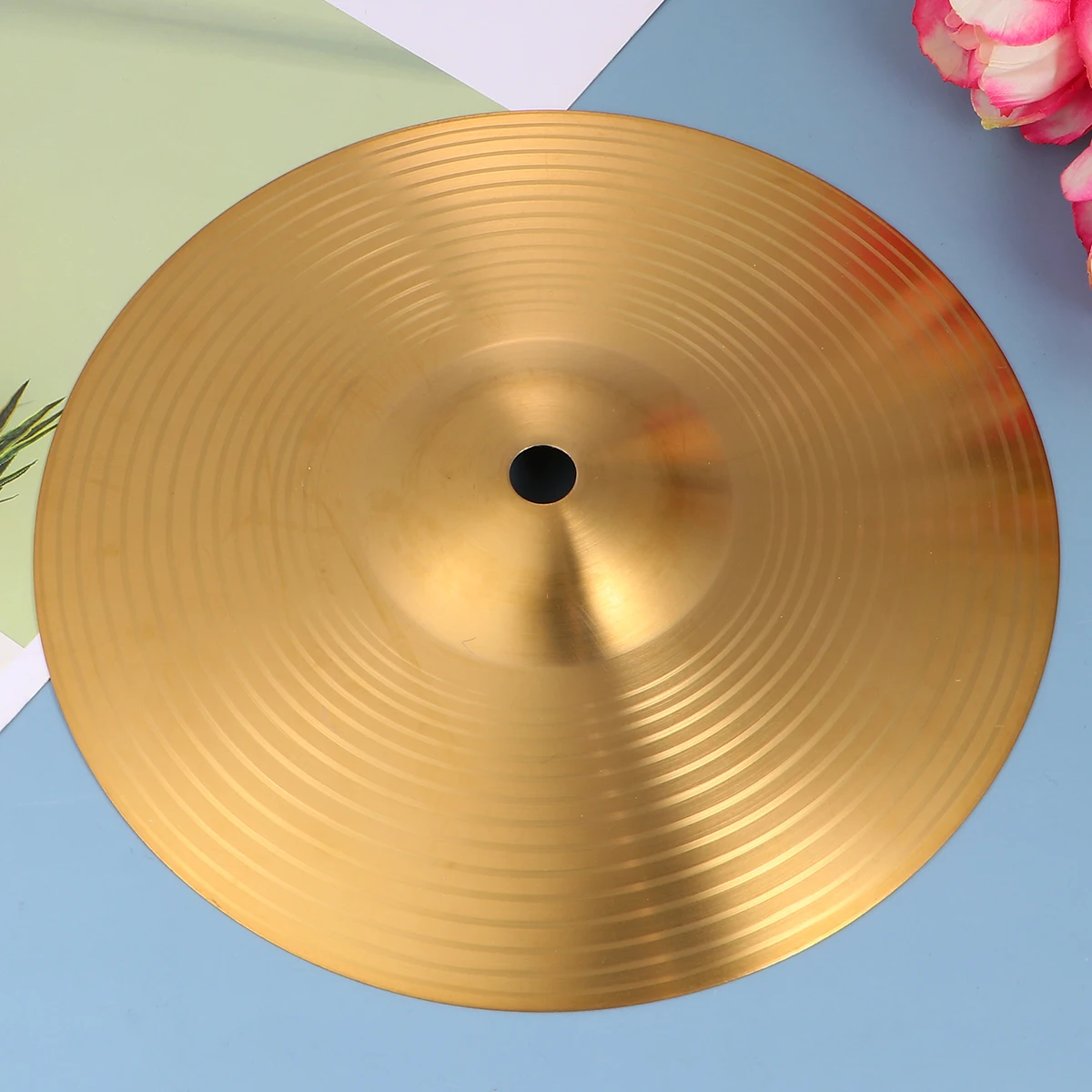 

8 Inch Drum Cymbals Small Crash Hi Hat Alloy Mute Child Durable Brass Traditional Finish Great Voice Beginner Professional
