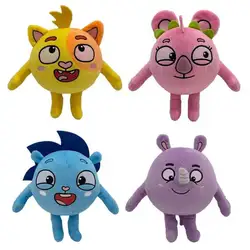 24cm Baby Zoo Plush Toys Cartoon Cat Rhino Hedgehog Anime Soft Stuffed Animals Doll Kids Songs Toys Kids Children Birthday Gifts