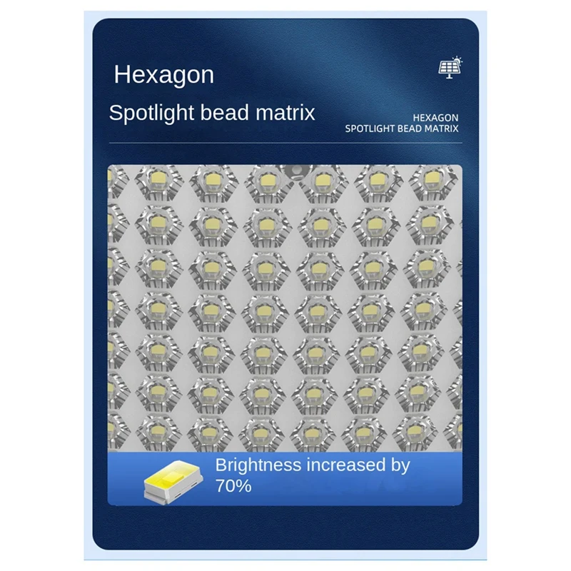 1 ensemble LED lumière solaire décoration extérieure de jardin lumière solaire alimenté projecteur étanche 104COB
