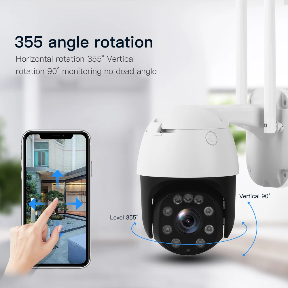 5MP 2MP Wireless 4G Wifi Sicherheit Kamera 1080P HD 5X Optische Zoom PTZ IP Kamera Outdoor Home Security CCTV Surveillance Cam