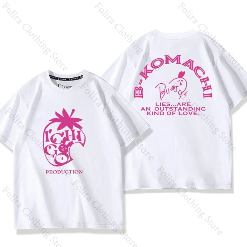Anime OSHI NO KO Print T-shirt Hoshino Ai Cosplay Costume Daily Tshirt for Women Men Cotton Summer Tops Short Sleeve Tee