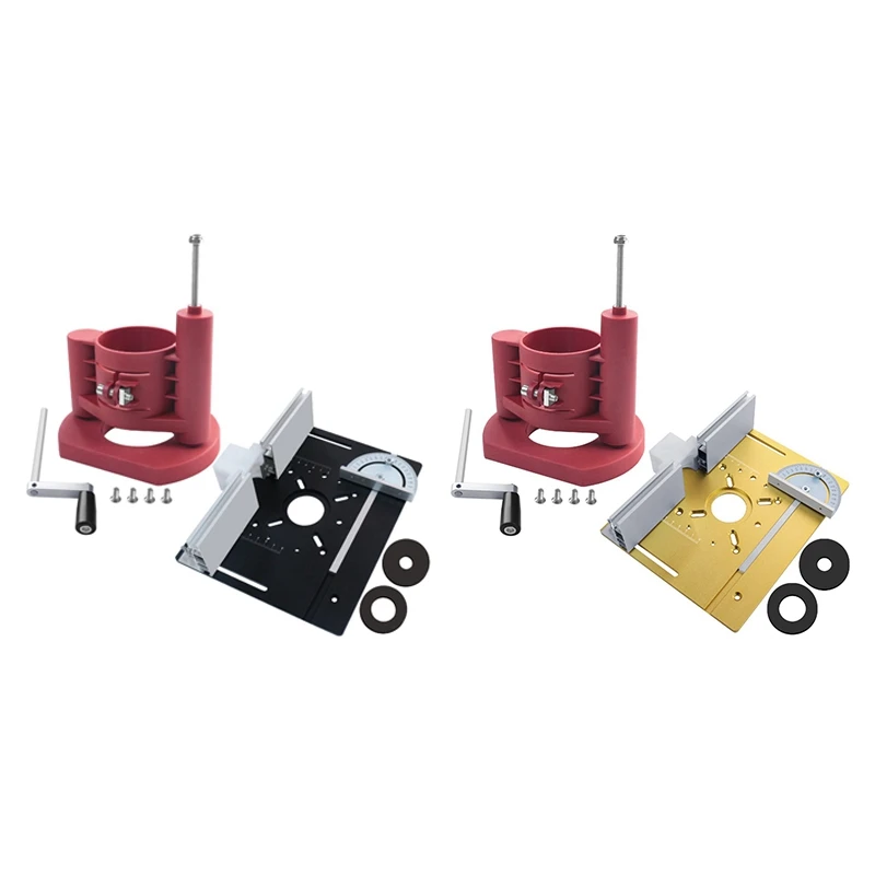 Precision Router Table Lift System -Router Plate Insert Set - For Quick,Accurate,Reliable & Repeatable Setups