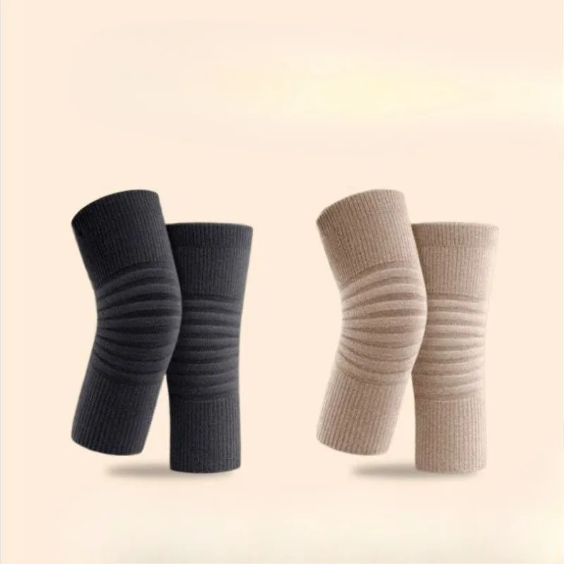 Protezione medica del ginocchio in cashmere che mantiene caldo l'autunno inverno Lana antiscivolo Copertura a prova di freddo Articolazioni da uomo e da donna per anziani