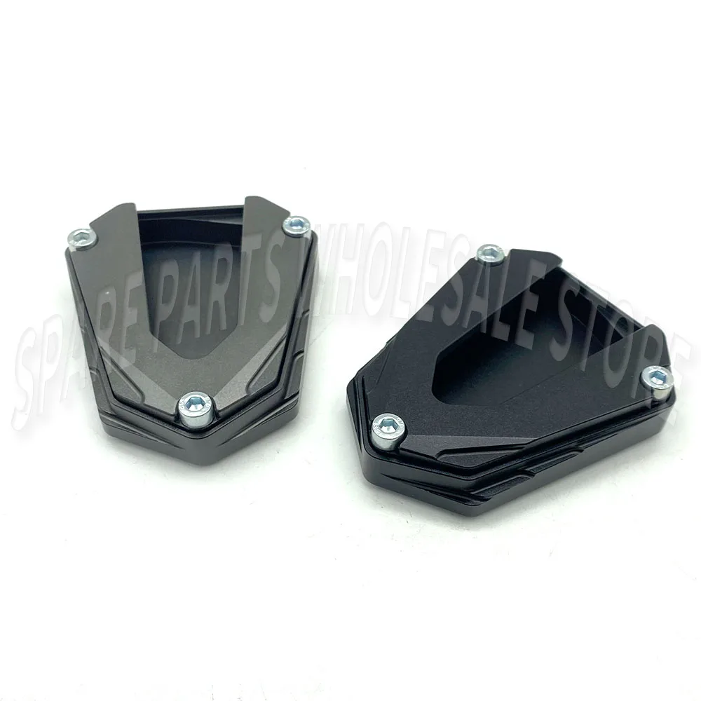Moto Cavalletto Cavalletto Laterale Estensione Pad Allargare Piede Piastra di Supporto Laterale Nuovo Per ZONTES GK350 350GK GK 350