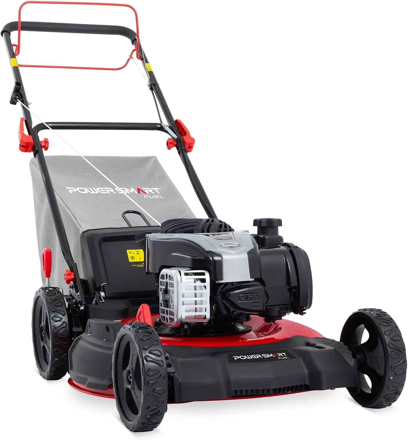 21 in. Self Propelled Gas Lawn Mower, 140cc Briggs and Stratton Engine, 3-in-1 with Height Adjustment B8621S