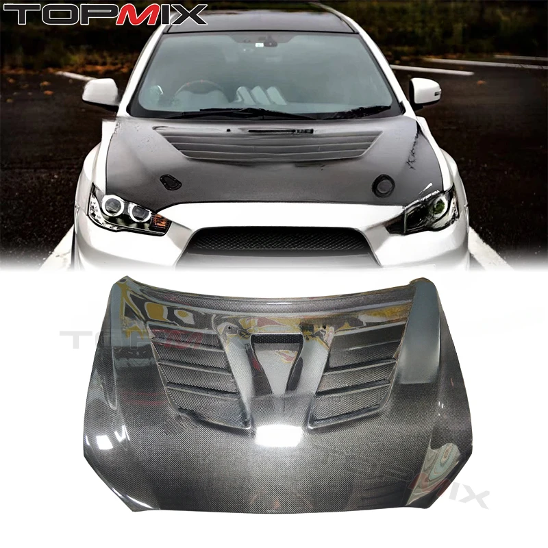 

Для Mitsubishi Lancer Evolution X CT9A 2007-2014: Вентилируемый капот из карбона в стиле Varis