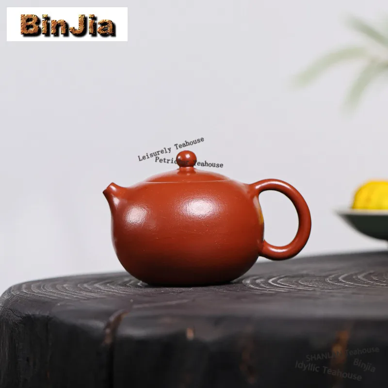 

180ml Retro Yixing Purple Clay Teapots Handmade Xishi Pot Raw Ore Dahongpao Mud Kettle Chinese Zisha Tea Set Collection Craft