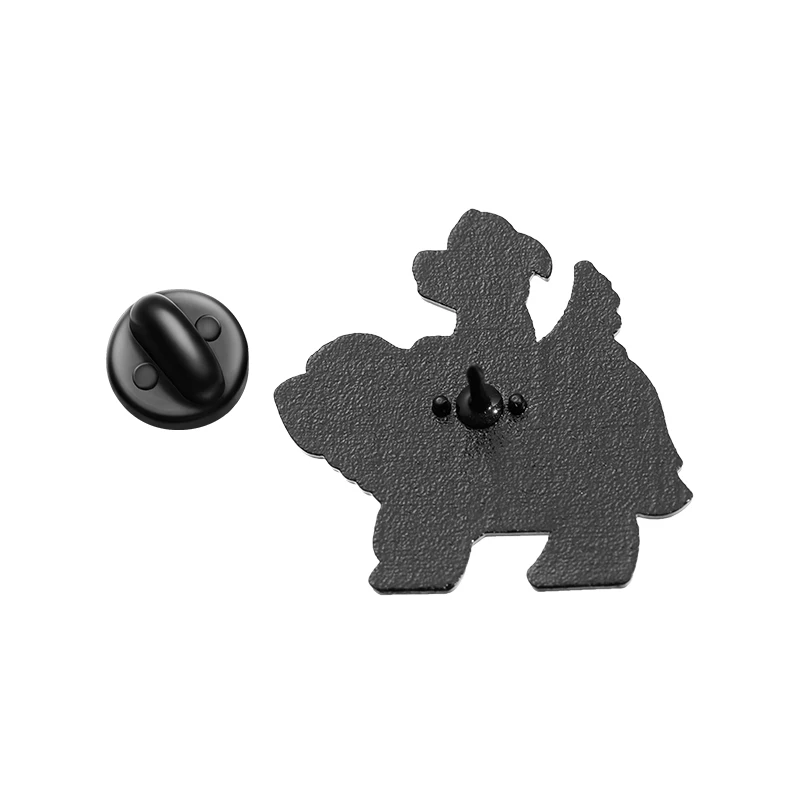 الكرتون كول الكلب المينا دبابيس مخصصة أنيمي دور شارة التلبيب على ظهره الملابس دبابيس مجوهرات بأشكال حيوانات هدية للأطفال الأصدقاء #3