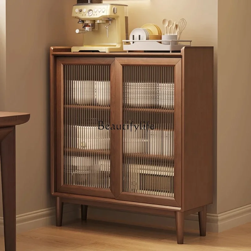

FG11-*Solid wood dining side cabinet, simple modern kitchen locker, multi-functional storage cabinet