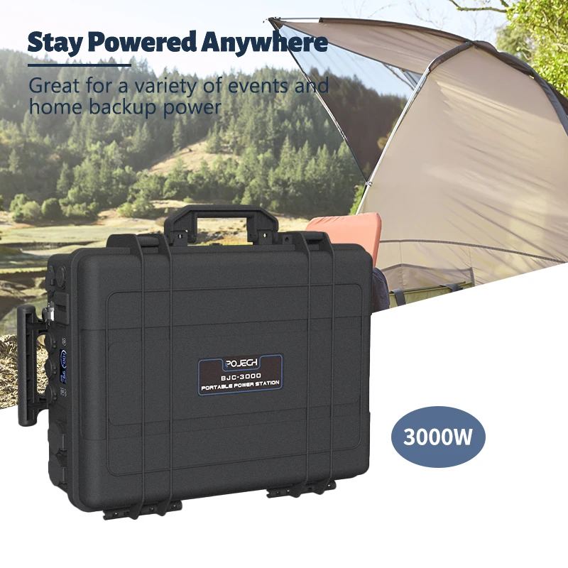 Portable 3000W Solar Battery Station 110V/220V Electric Charging Lifepo4 Generator for Car for Camping Emergency Reasonable