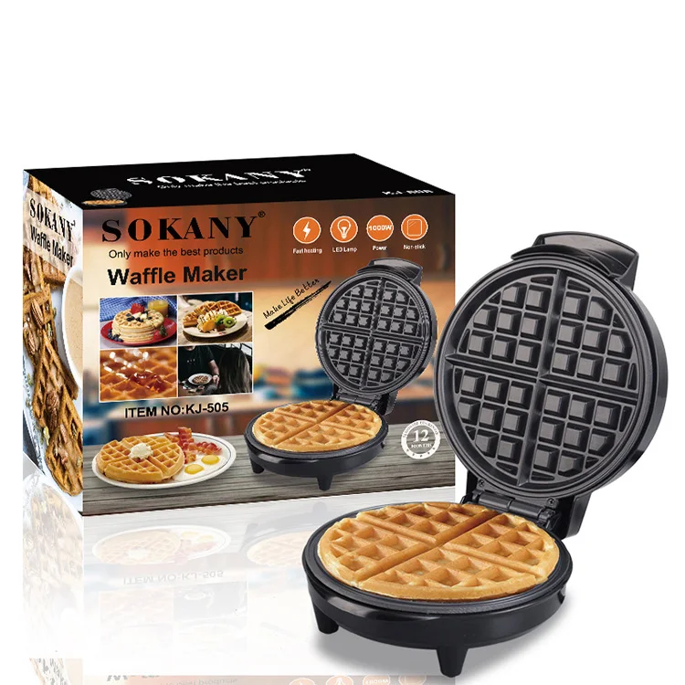 

Hot Sale OEM Home Breakfast Nonstick Double Heat Plug Mini Waffle Maker Custom Commercial Waffle Makers