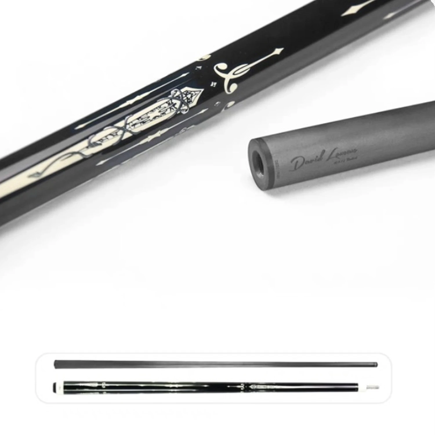 

DAVID LOMAN Billiard Carbon Fiber Pool Cue Stick 58 inches,3/8 * 8-Pin Joint and 11.5mm/12.5mm Pen Tip，snoker & balliard play