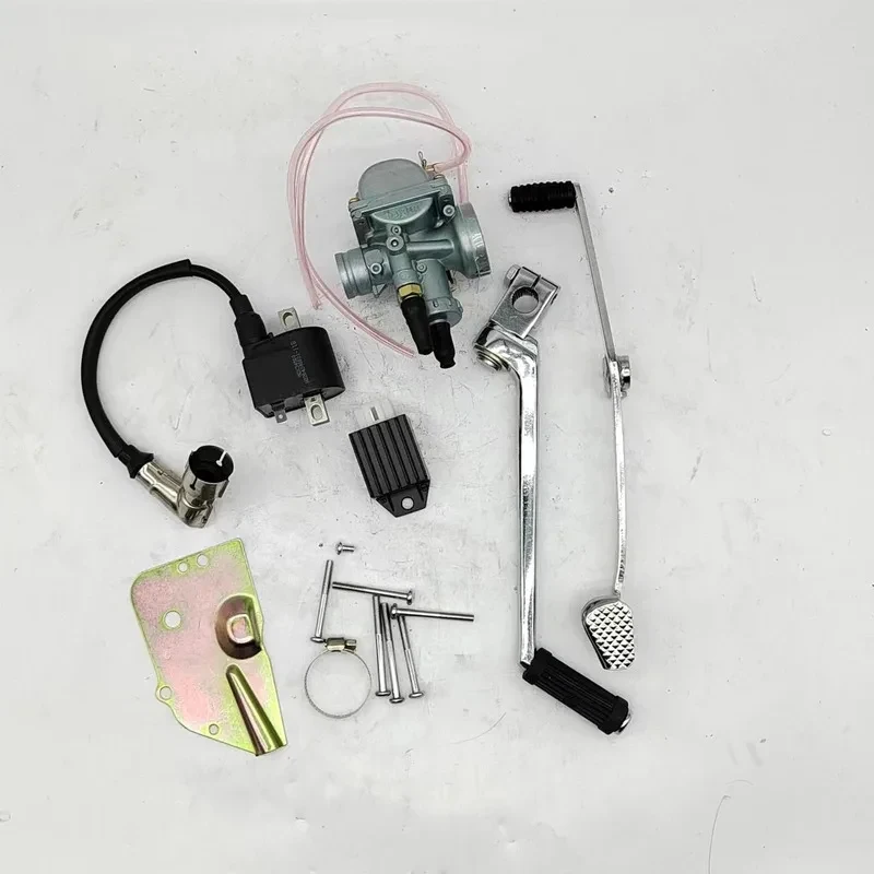 Hongsheng Factory High-quality 100cc motorcycle engine for Lifan AX100, including chain kit, clutch disc and ignition coil.