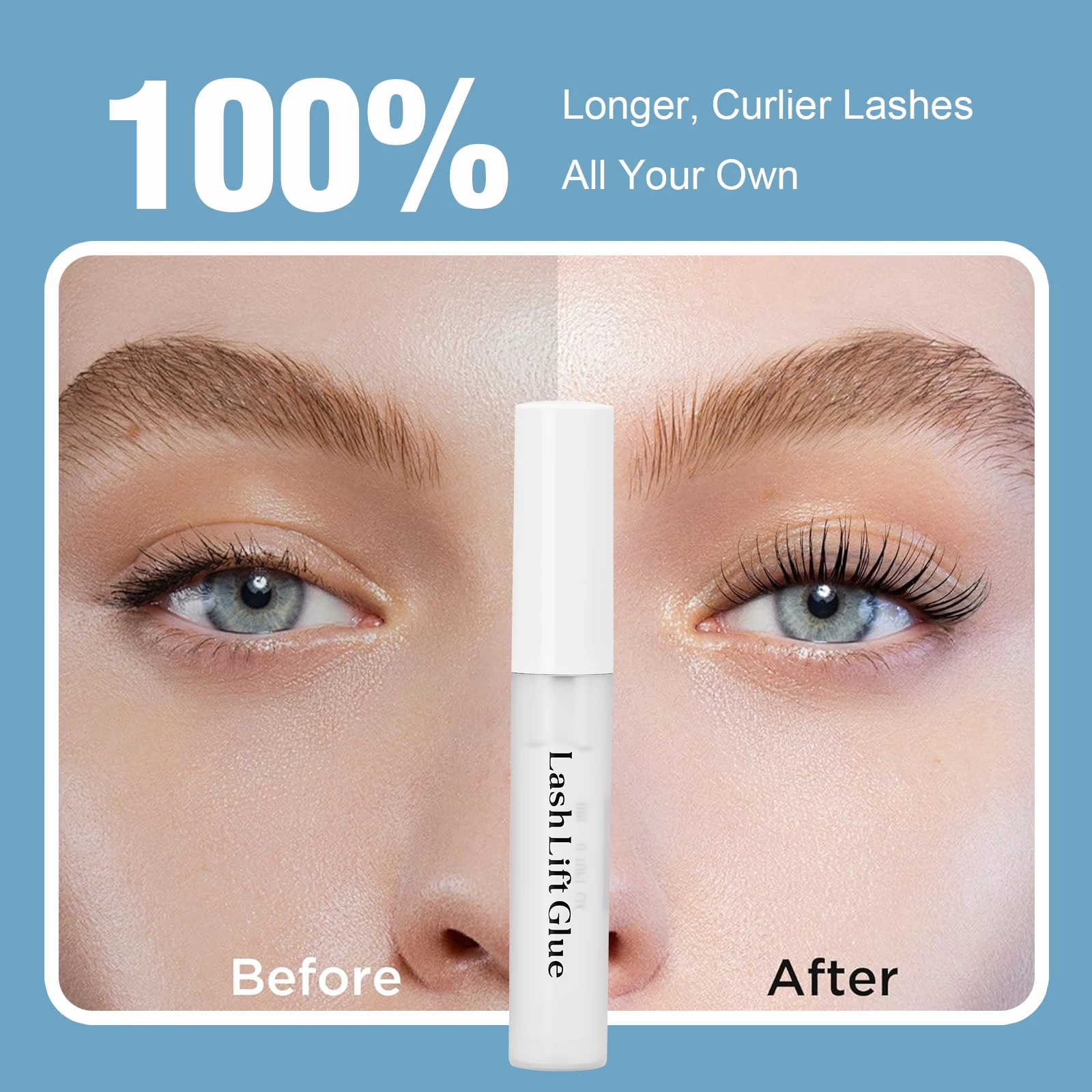 غراء تمديد الرموش - إضافة استخلاص نباتي، سهل الإزالة بالماء الدافئ، يجف بسرعة ونخفضة الرائحة مناسبة للرموش