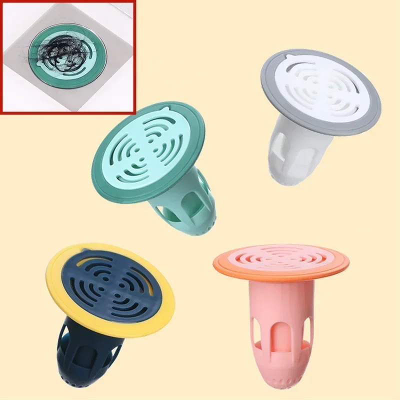 1Pc Deodorant Floor Drain Stopper Anti Insect Cockroach Odor Kitchen Sewer Dredge Hair Stopper Home Bathroom Accessories