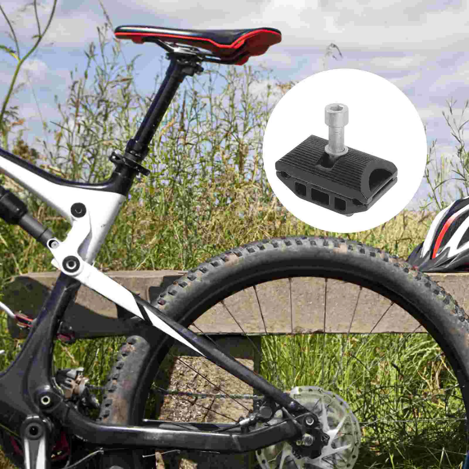 Connector Bicycle Seat Cushion Conversion Mountain Bike Saddle Clip Code Screw Buckle Fixed Aluminum Alloy Tool