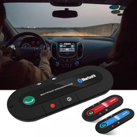 Car Sun Visor Clip Handsfree Bluetooth Speakerphone Audio Mp3 Music Player Wireless Handsfree Car Kit Speaker Adapter for Phone